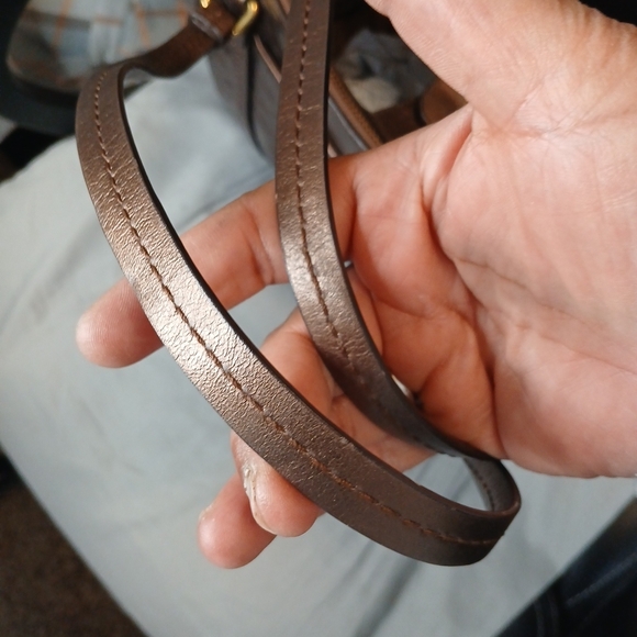 Coach Peyyon Signature Embossed Jordan Bronze Metallic Leather Tote - Picture 3 of 14